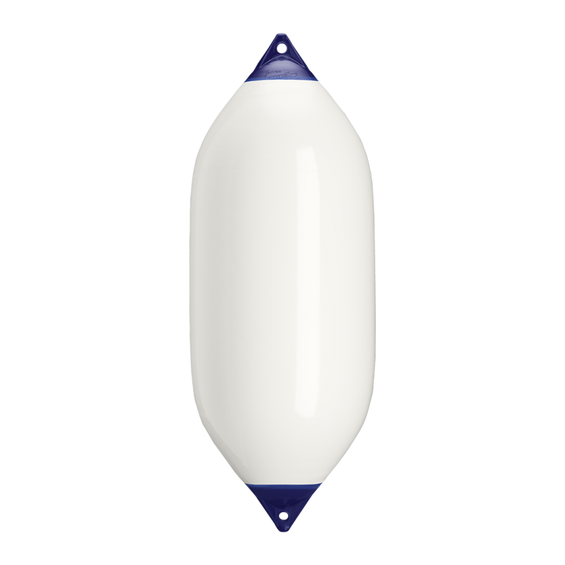 Polyform US F11, båtfender, vit med blå topp