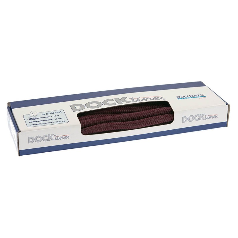 Dockline burgundy 15mm 15m