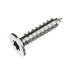 Teakskruv. Torx. Syrafast A4. 100st.