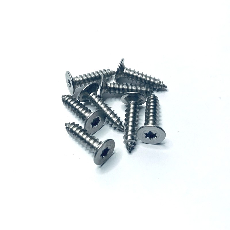 Teakskruv. Torx. Syrafast A4. 100st.