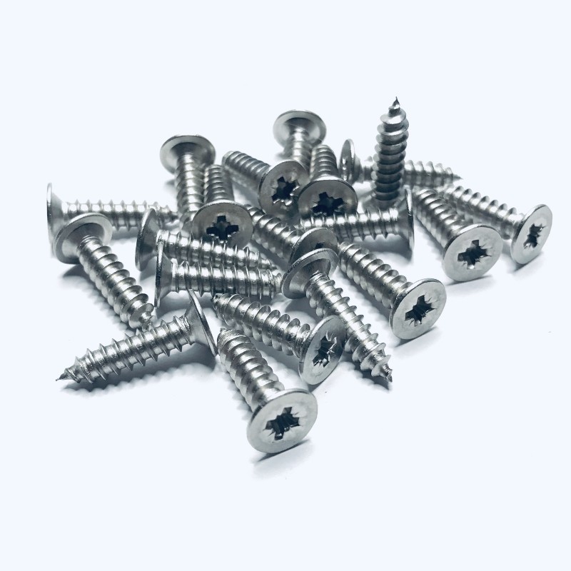 Teak deck screw. Z2. AISI 316 A4. 10pcs.