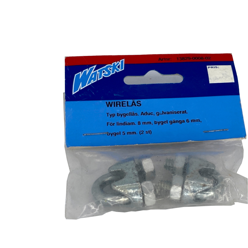 Wirelås 8mm galvaniserat. 2-pack