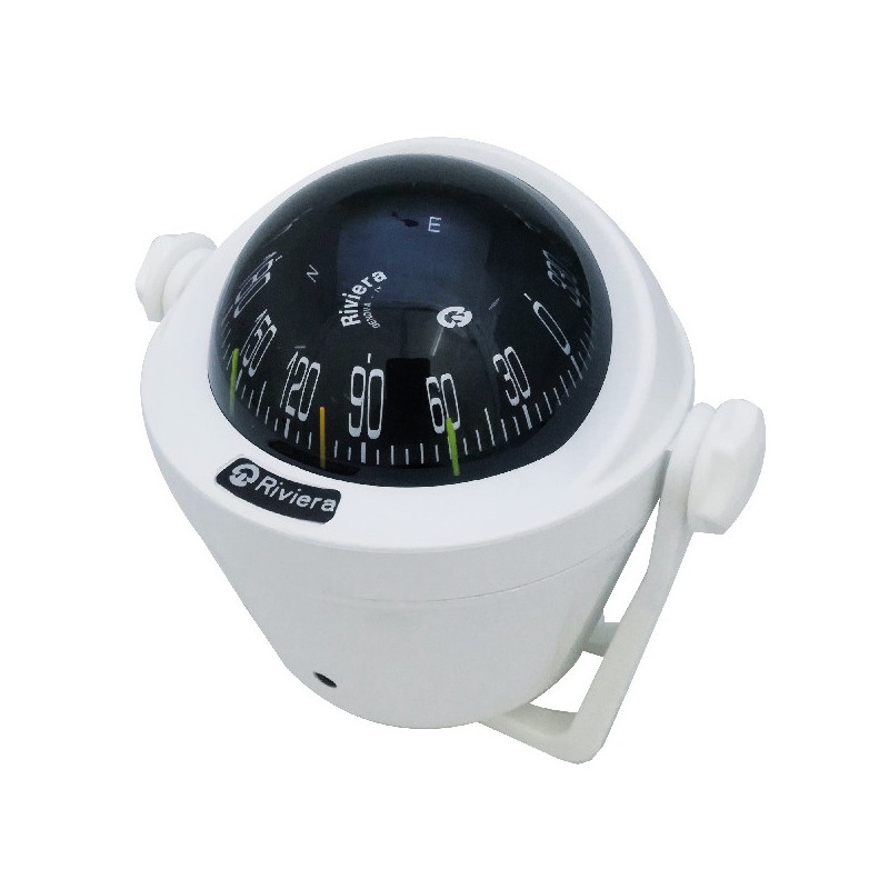 Artica 2 ¾" bygelkompass Riviera, vit/svart