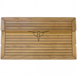Fällbart teakbord 700x1000mm