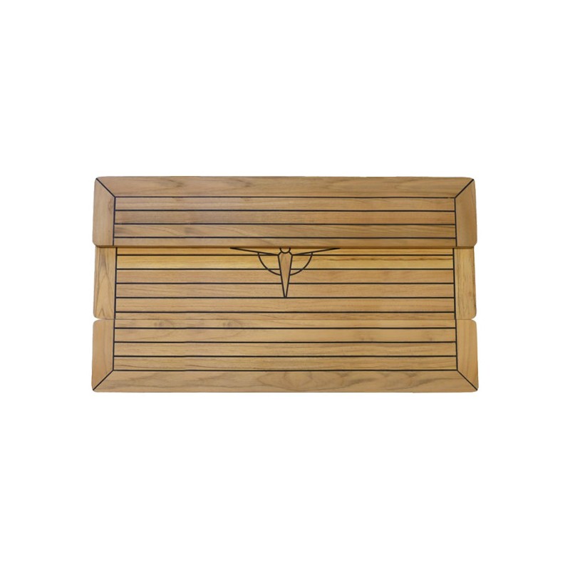 Folding teak table 700x1000mm