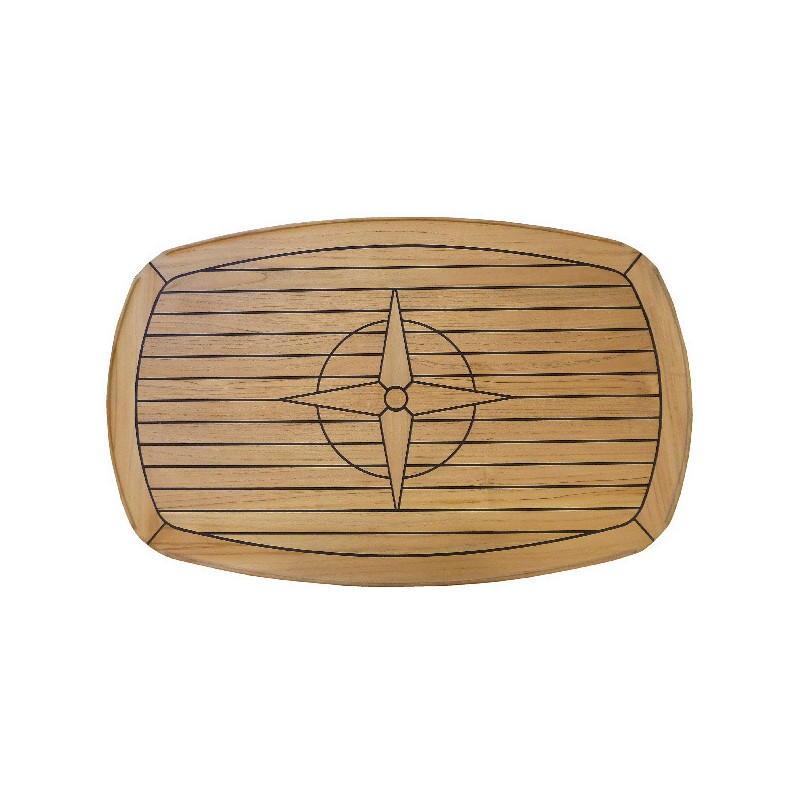 Teakbordsskiva 62x96 cm