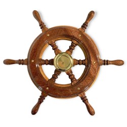 Steering wheel 370mm mahogany