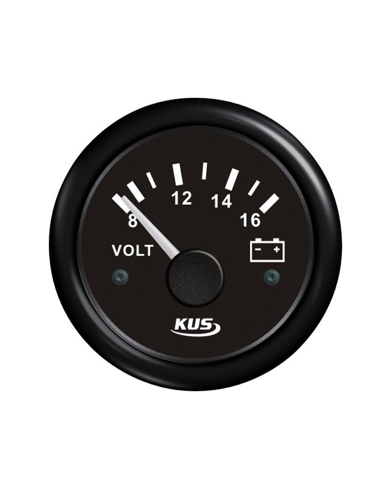 Kus voltmeter black 12V