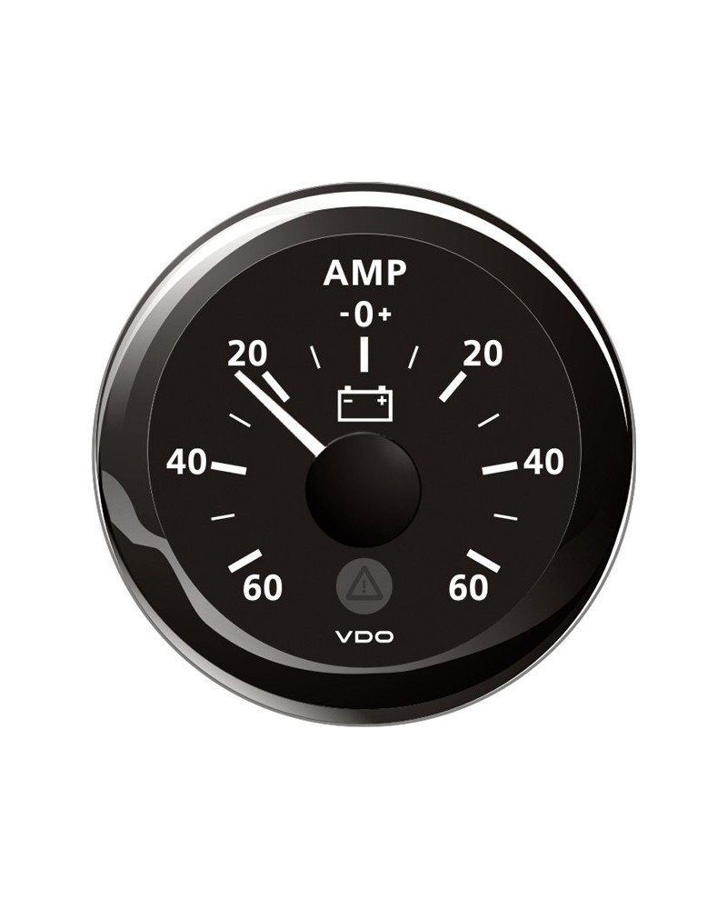 VDO amp.meter 60a, black ø52mm