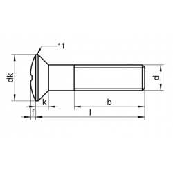 M8 30mm Countersunk fully threaded screw A4