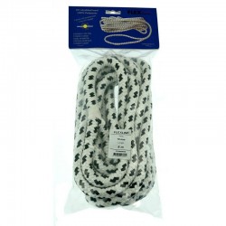 Förtöjningslina 16mm 6m Svart-Vit Flexline