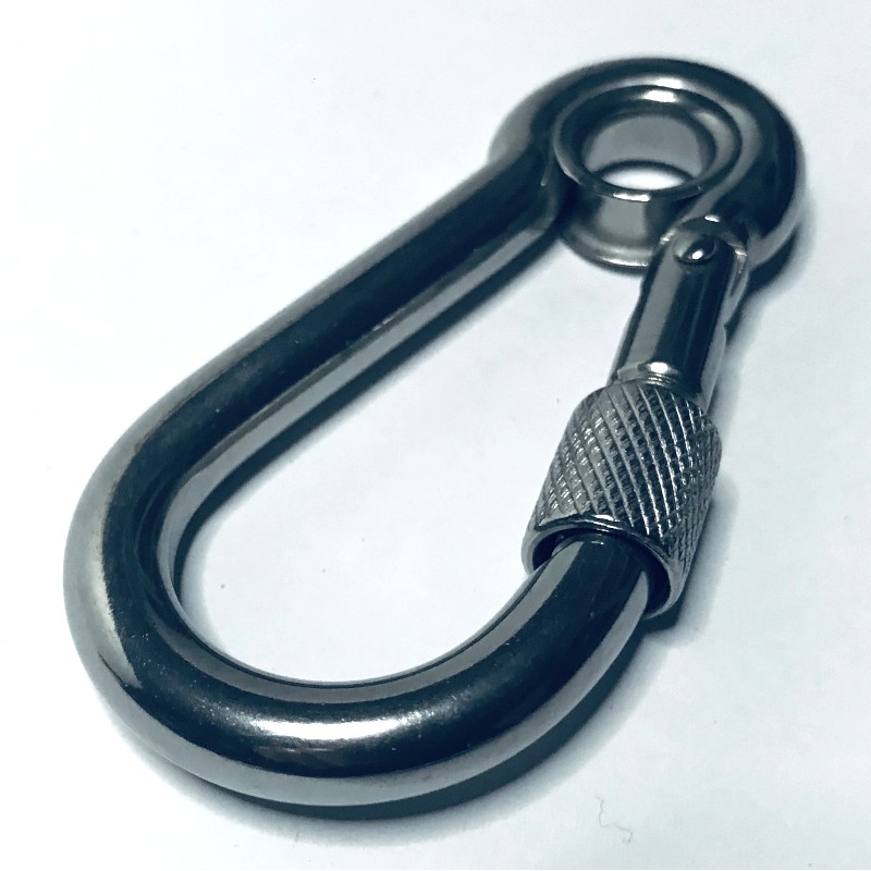Carbine hook, 8 X 80 mm, A4-AISI316